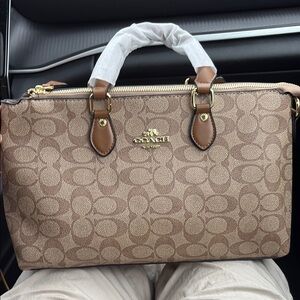 Coach Brown Signature Handbag